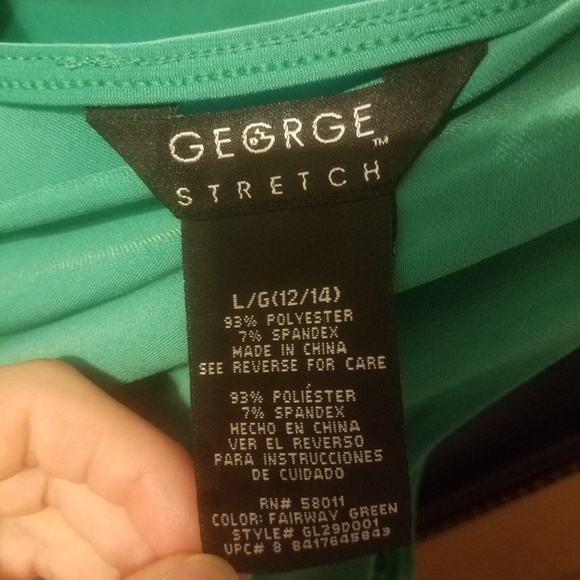 🥂 SOLD! 🥂Simple Elegant Teal 12-14 Dress - Picture 6 of 6